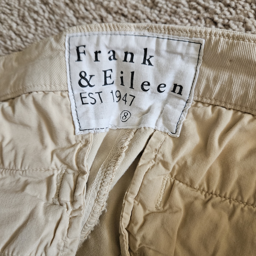 Frank & Eileen Wicklow Beige Cropped Chino Pants - Picture 3 of 8